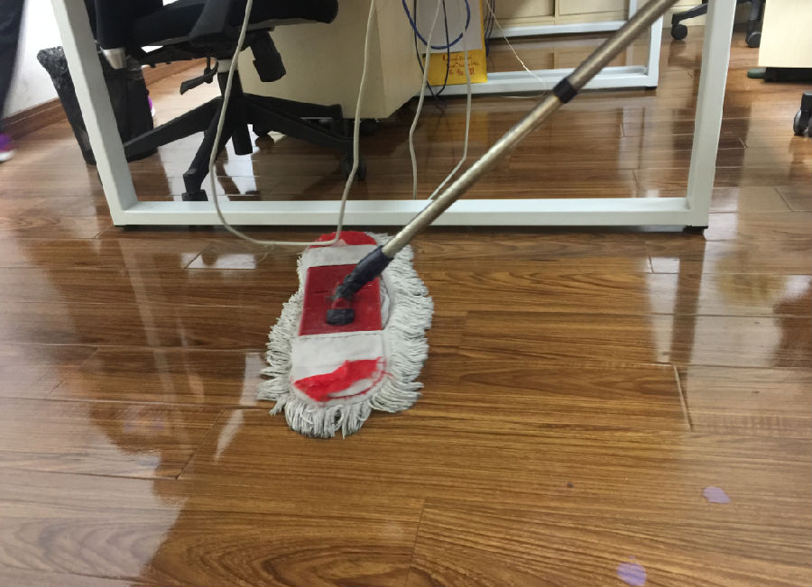 泸县木地板保洁案例